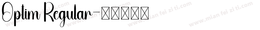 Optim Regular字体转换